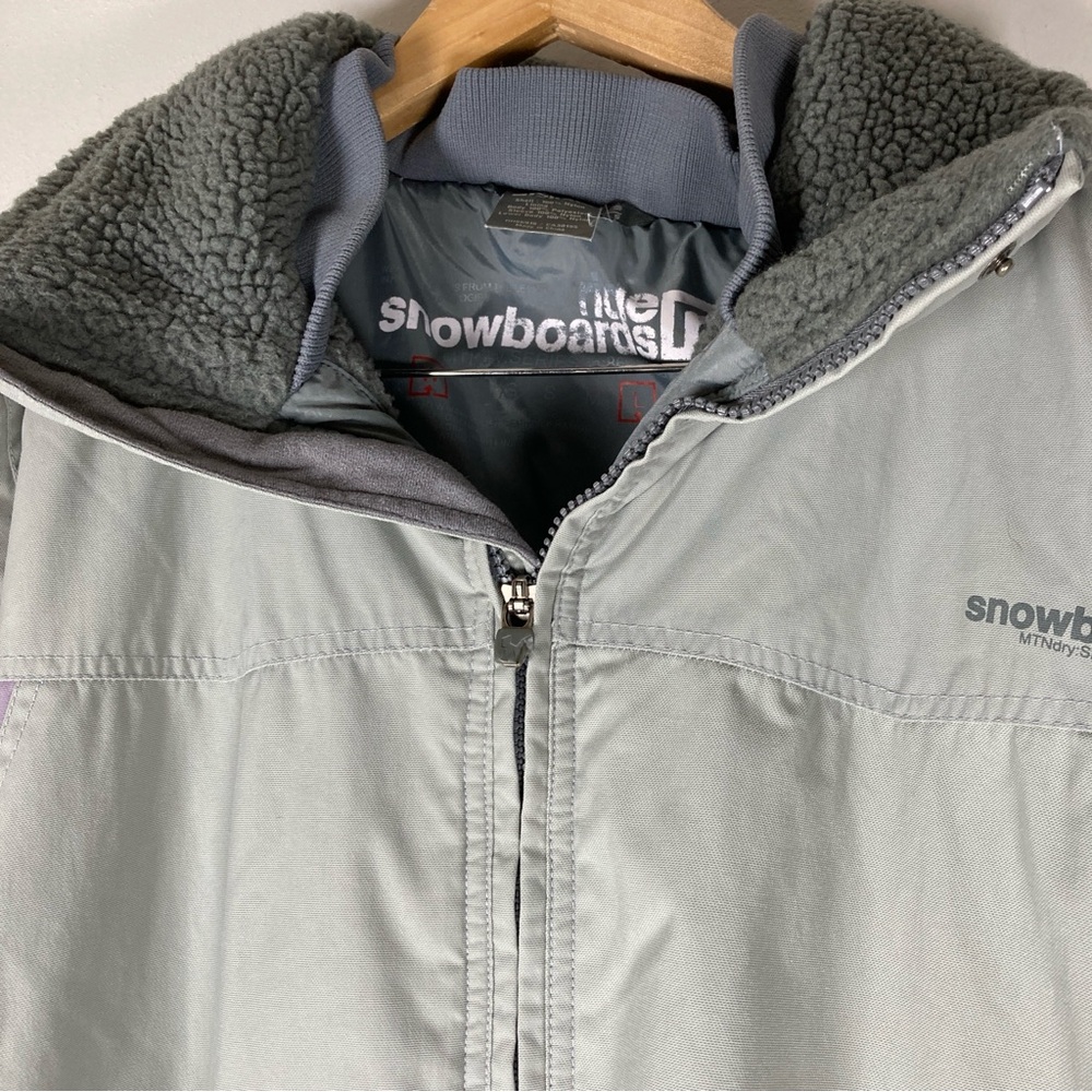 Ride Snowboards Jacket Women’s  L Gray Nylon Hooded - Picture 5 of 16